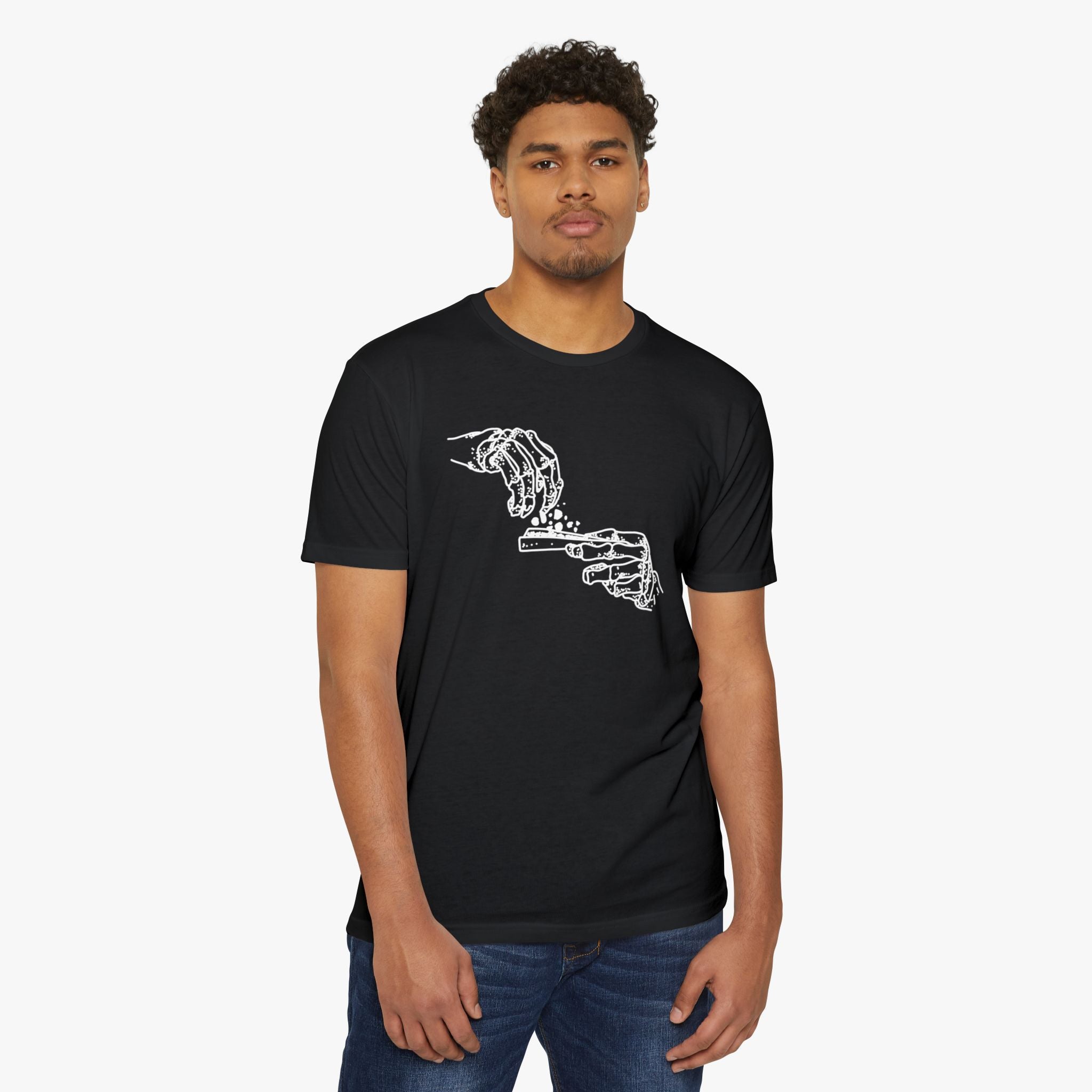 Edgy Smoky Hands Design T-Shirt for a Bold Fashion Statement