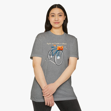 Bicycles are Freedom on Wheels- A Tee For Women