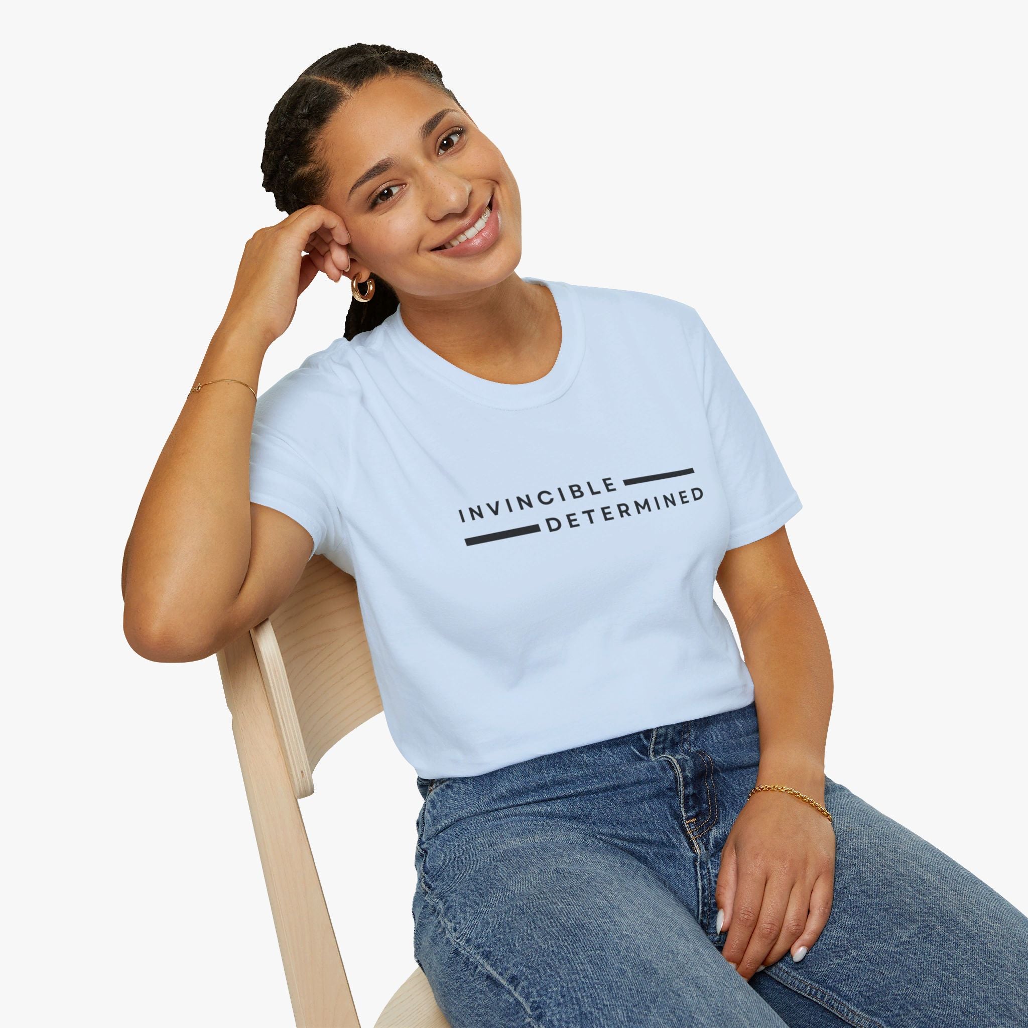 Determined & Invincible – Women's Empowerment Tee