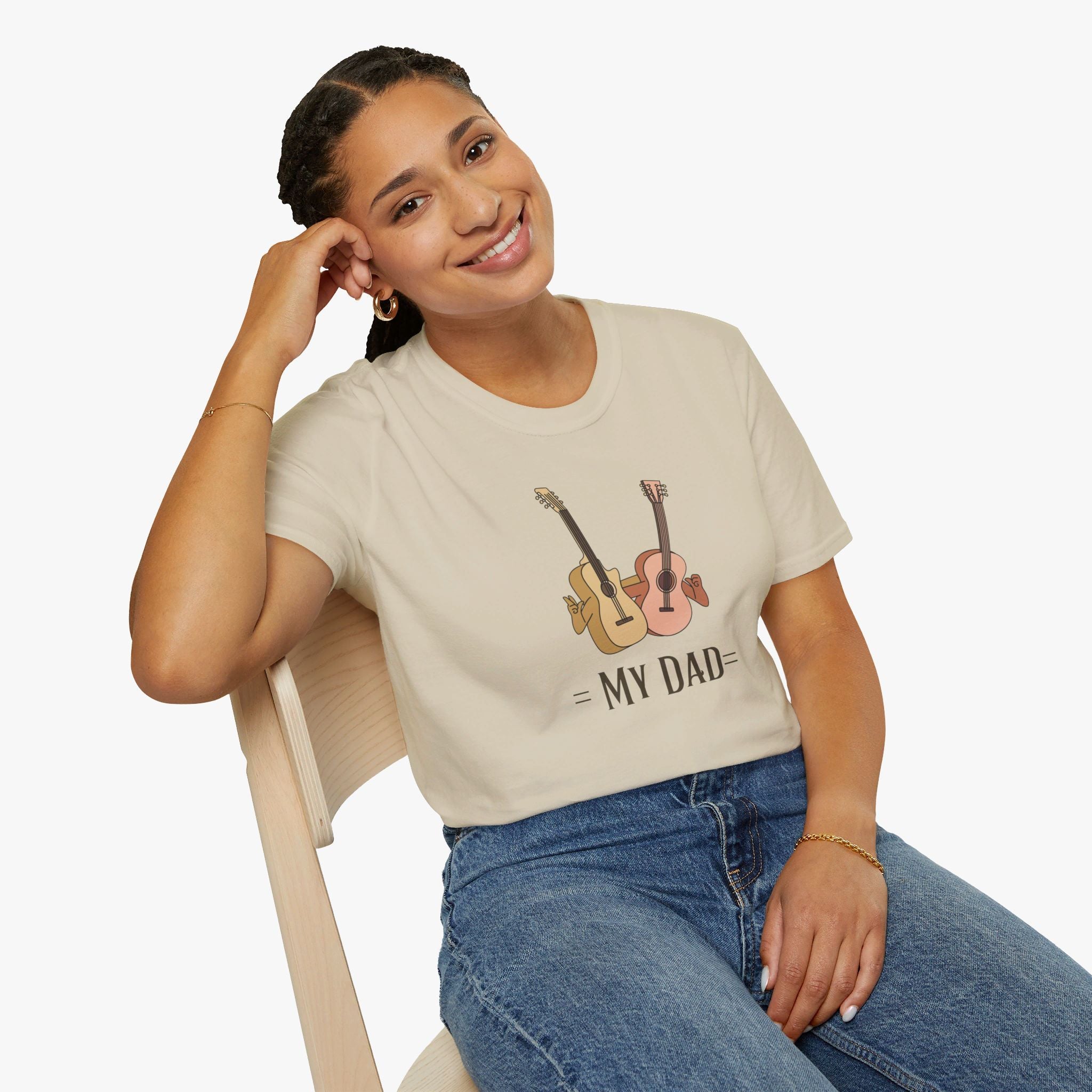 My Dad and Music – Women's Tee for Music Lovers