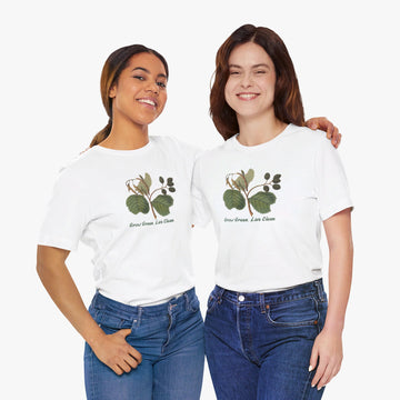 Go Green, Live Clean - Environmenral Awareness Tee For Women